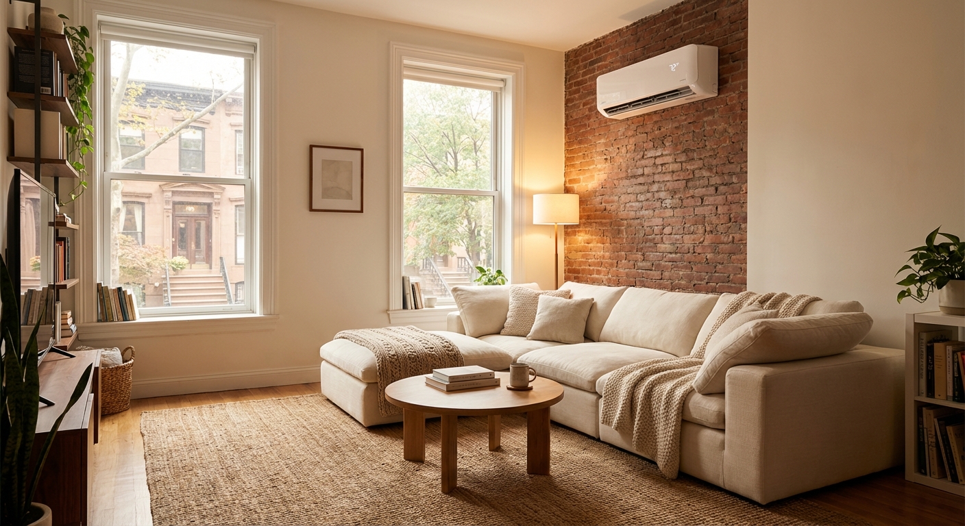 Comfortable NYC home with even temperature from mini split zoning